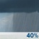 Sunday: A 40 percent chance of showers and thunderstorms.  Cloudy, with a high near 66.